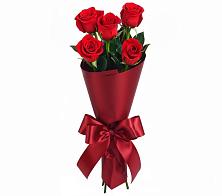 Букет 5 Красных роз Эдлесс Лав в Автурах