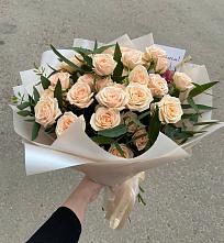 Букет Кремовые розы Латте в Автурах