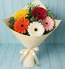 Букет цветов из:  Герберы в Автурах