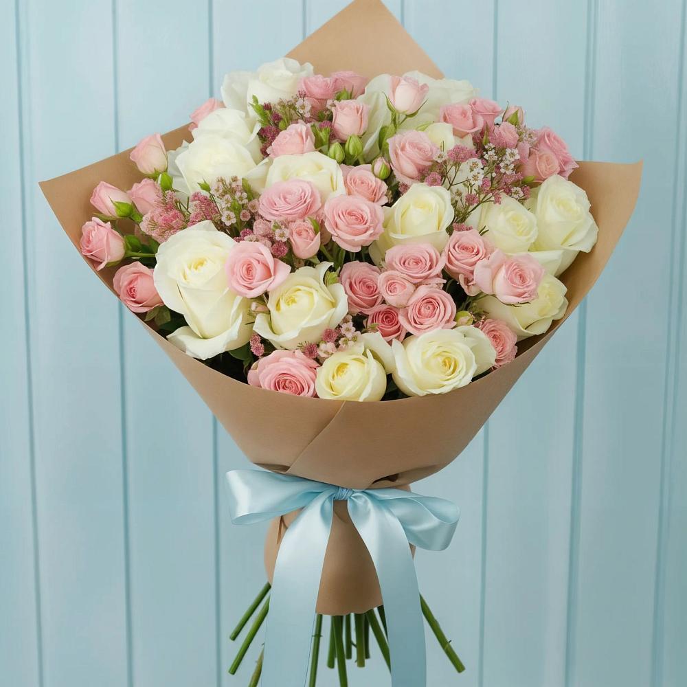 Букет цветов из: Розы в Автурах