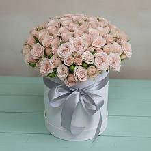 Цветочная композиция из Розы в шляпной коробке #REPLACE_PRED# Автурах