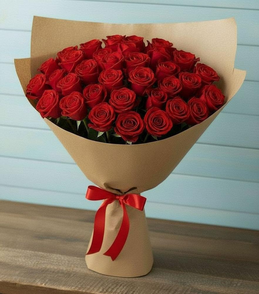 Букет Красные розы Милано в Автурах