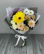 Букет цветов из:  Розы, Герберы и Хризантемы #REPLACE_PRED# Автурах