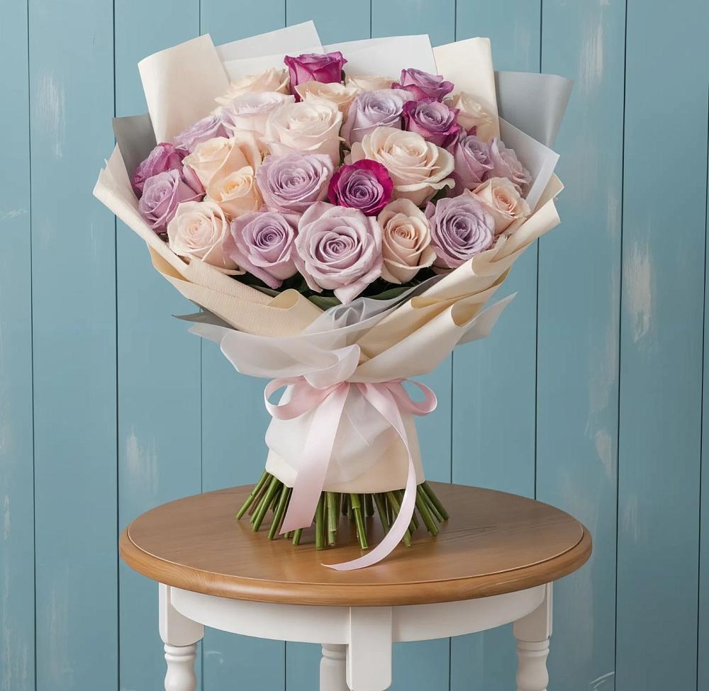 Букет цветов из: Розы в Автурах