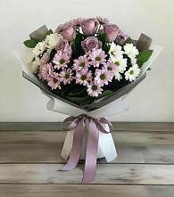 Букет цветов из:  Хризантемы и Розы в Автурах