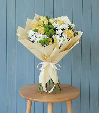 Букет цветов из:  Хризантемы и Розы #REPLACE_PRED# Автурах