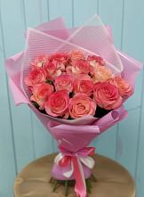 Букет 15 Розовых роз Равель #REPLACE_PRED# Автурах