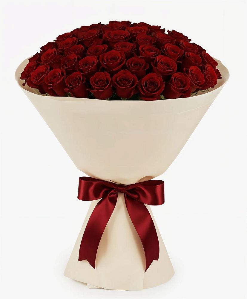 Букет 101 Бордовая роза Блэк Бакарра в Автурах