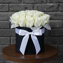 Цветочная композиция из Розы в шляпной коробке в Автурах